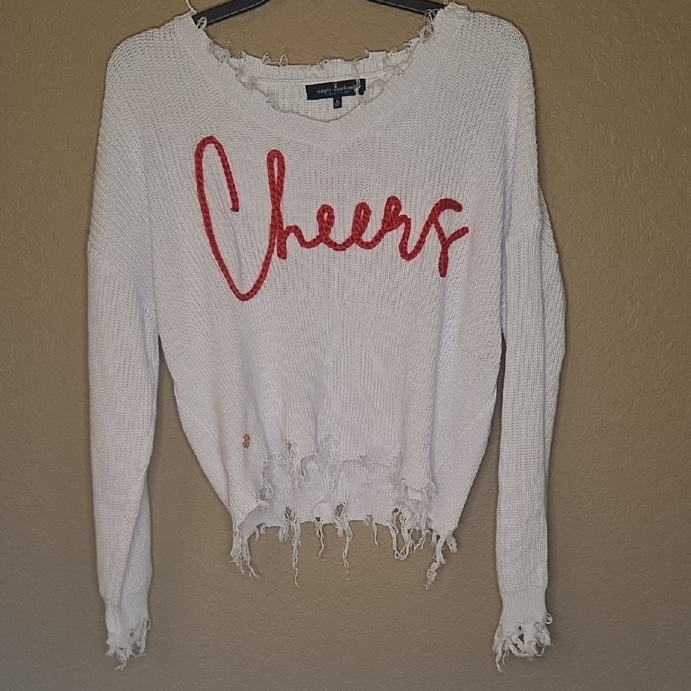 Vneck Cheers Sweater